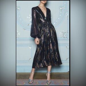 Elegant Black and Gold Women's Dress